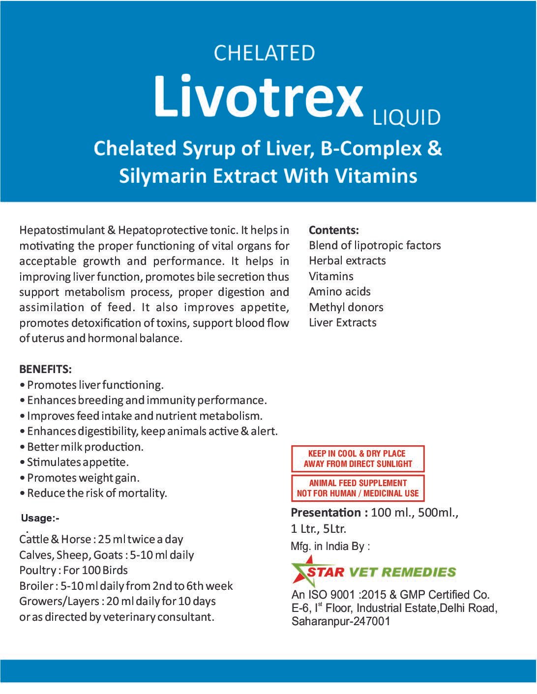 Chelated Livotrex Liquid