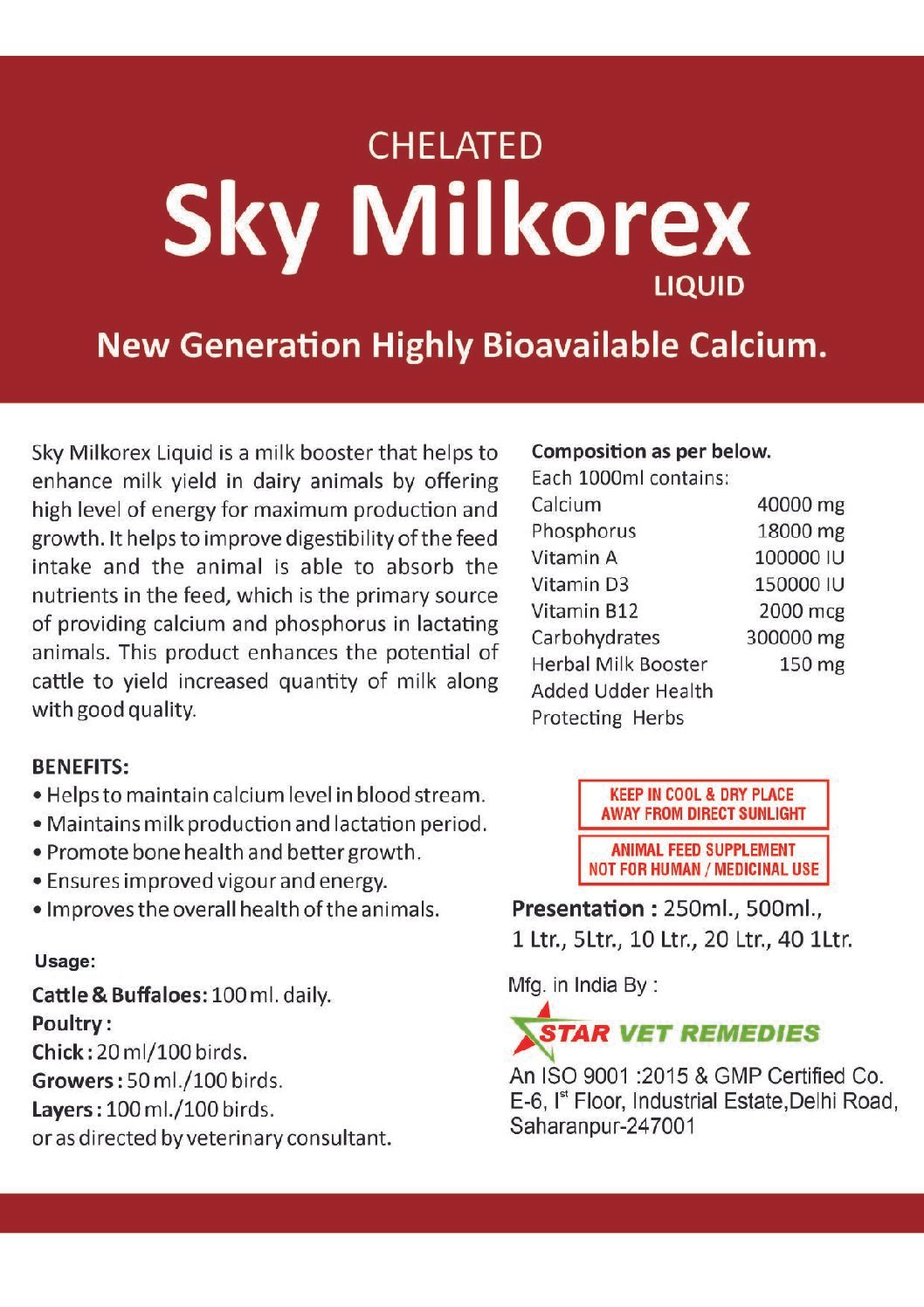 Chelated Sky Milorex Liquid